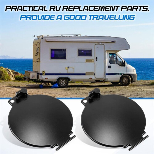 2 Pack RV Sewer Hose Replacement Hatch Door Replacement Hatch Sewer Hose Carrier Cover 1