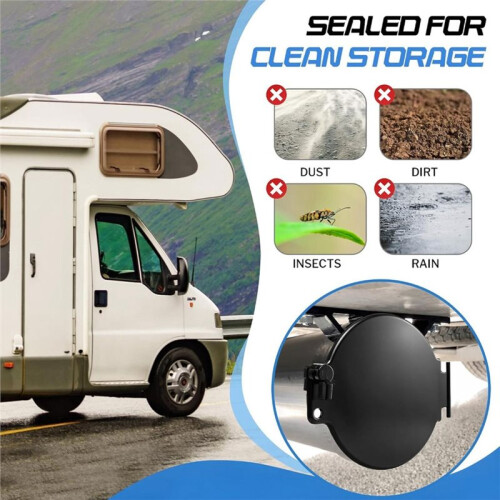 2 Pack RV Sewer Hose Replacement Hatch Door Replacement Hatch Sewer Hose Carrier Cover 2