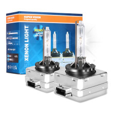 D3S/D3R 6000K Xenon HID Replacement Bulb White Metal Stents Base 12V Car Headlight Lamps Head Lights 35W 1pair (D3S/D3R
