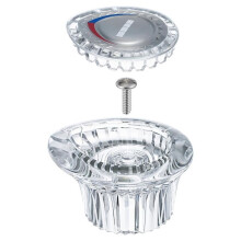 96797 Robinet de Salle de Bain à Poignée Unique de Remplacement Chateau avec Poignée en Acrylique, pour le Set de Décoration de Salle de Bain pour