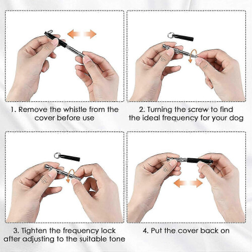 Professional Ultrasonic Dog Training Whistles, Recall Function, 3 Pcs with Lanyard 1
