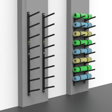 2/4/6/8 Animal Yoga Mat Storage Rack, Wall Mounted, Load 300 kg (Color: 8 Animals)