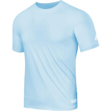 T-shirt Rashguard de sport pour homme respirant à séchage rapide bleu S — vetement protection uv, haut natation homme