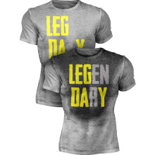 T-shirt d'entraînement pour homme avec technologie Sweat-Activated Legendary Taille XL Gris — vetement sport homme