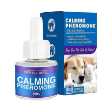 Pet Calming Diffuser 48ml Plug-In Anxiety Relief for Dogs with Natural Plant Based Formula and Refill
