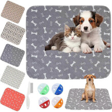Puppy Pad – 2026 New Pheromone Pee Pad, 2-Pack Reusable & Washable, Leak & Odor Proof, Easy Clean (Gray, 12"x12") – Compatible with All Dogs