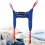 ULift Sling with Commode CutOut, Four Point Support, Size M/L, 500 lbs, Blue 1