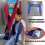 ULift Sling with Commode CutOut, Four Point Support, Size M/L, 500 lbs, Blue 2