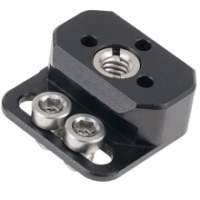 1/4"-20 zu NATO Schienenadapterplatte Verlängerungsadapter mit 3/8"-16 Loch für Kamera Käfig Seitenobergriff