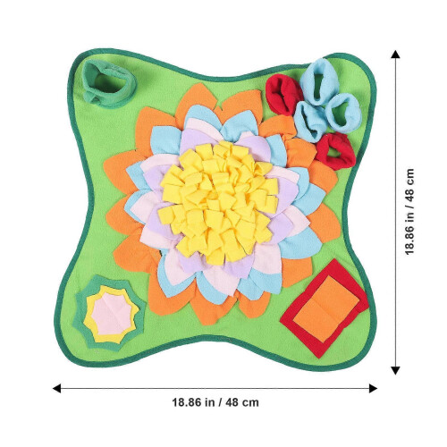 Dog Snuffle Mat Foraging Mat Slow Feeder Washable Lint Material 1