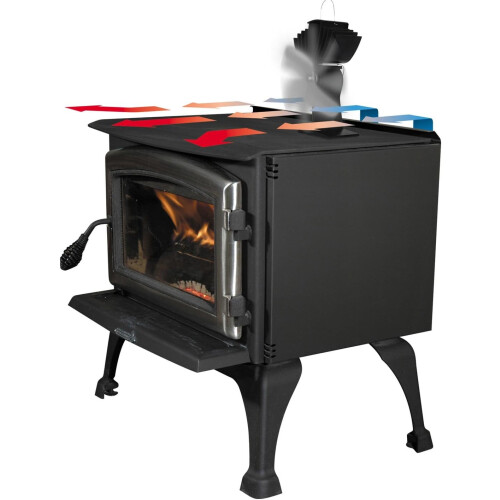 Ecofan 812 Airmax Stove Fan  Black Blade 2
