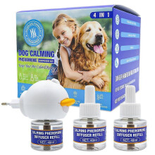 (For Dog) 48ml 1 Diffuser 3 Soothing Liquid Pheromones Emotion Stabilizing Soothing Agent Set