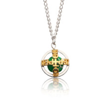 JoJo Steel Ball Run Necklace Gyro Zeppeli Steel Ball Pendant Necklace JoJo Cosplay Accessories Steel Ball Jewellery for Fans