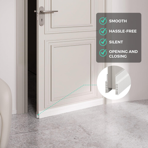 Hojoy Draft Excluder for Doors, Self Adhesive Door Draft Excluder 2 Pack 1