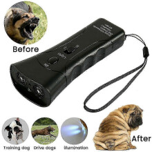 Gentle Ultrasonic Anti-Bark Trainer for Pets with LED Light - Safe Dog Deterrent for Behavior Control
