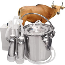 Rechargeable Electric Milking Machine for Goats and Cows 5L Portable Milker with Auto Stop