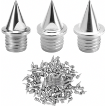 100 Steel Spike Nails (6mm) – Silver Replacement Spikes for Athletic Sports Shoes (1/4 inch)