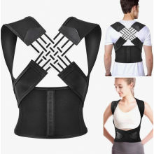 Posture corrector, posture trainer for women and men, adjustable back straightener, breathable shoulder strap, back support.