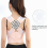 Posture corrector, posture trainer for women and men, adjustable back straightener, breathable shoulder strap, back support. 5