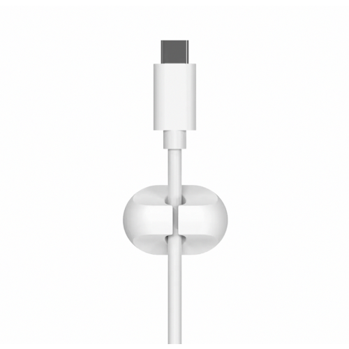 Cable Holder Clips, 5-Pack Cable Organizer Desk, Silicone Adjustable Cable Clips (White) 1