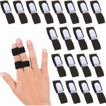 20-delige triggerfingerspalk, vingerklemspalk, vingerverband voor pink, middelvinger, ringvinger, verstelbare vingerbescherming