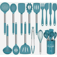 Umiten Chef Keukengerei Set, 15-delig, Siliconen, Marineblauw