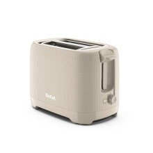 Tefal Morning 2 Slice Toaster, 850W, Extra-Wide Slots, Cream