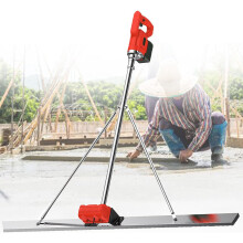 Power Screed Concrete Finishing Vibration Tool, Electric Wireless Screed with 1m/1.2m/1.5m Stainless Steel Plate