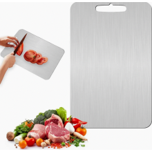 Titan Schneidebrett Stainless Steel Cutting Board BPA-frei Schneidbrett aus Edelstahl 304 Schneidebrett aus Titan Titanium Cutting Board 46