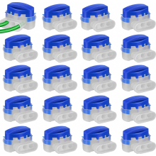 Kabelconnectoren, 20 stuks, kabelconnectoren voor robotmaaiers, grasmaaiers, 314, waterdichte kabelklemmen, verbindingsklemmen, kabelconnect