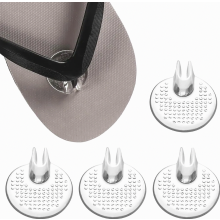 Zehenschutz Flip Flop - 2 Paar Zehen Protektor aus Silikon Klare Sandale Flip Flops Gel Zehen Protektion Kissen Tanga-Protektoren für Männer