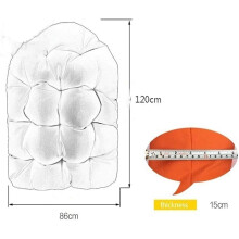 Rocking chair swing cushion for outdoor use, egg hammock pads, thick nest, hanging chair, back seat cushion with multiple color options (Color: A)
