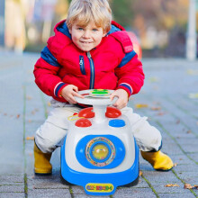 Alivio Kids Ride On Car Blue with Sounds & Storage