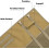Extra Large Foldable Shooting Mat with Padding for Prone Shooting, Featuring MOLLE Webbing System and Two Accessory Pockets, Tan MOLLE Style 2