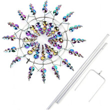 Metall windmill, 3D wind spinners for outdoor, garden wind wheel decoration