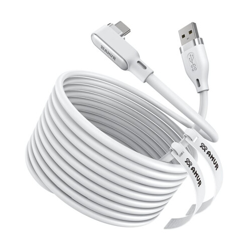 2X AMVR VR Link Cable Type-C USB 18W Rechargeable Fast Charging Cable for Meta Quest 3/3S/2/Pro/PICO4/Pro/Ultra 1