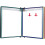 A4 Magnetic Document Holder, A4 Leaflet Holder Wall Mounted, A4 Document Stand 33x23x5.8CM Multicolor 2
