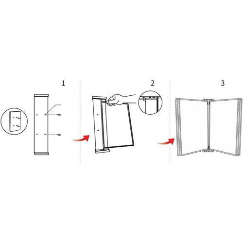 A4 Magnetic Document Holder, A4 Leaflet Holder Wall Mounted, A4 Document Stand 33x23x5.8CM Multicolor 2
