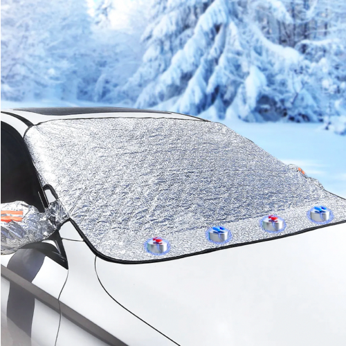 Frontscheibenabdeckung Auto Faltbare Windschutzscheibenabdeckung mit Magnet Fixierung Scheibenabdeckung Winter Abdeckung Frontscheibe Auto g