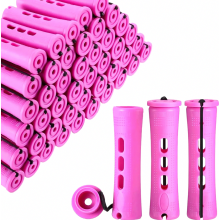 120 Stück Mittelgroße Dauerwellen Wickler,0.75 Zoll Dauerwellen Set Komplett, Lockenwickler Klein, Hair Rollers für Frauen mit elastischen G