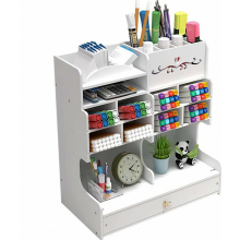 Weißer Schreibtisch-Organizer Zuhause Büro und Schule (PB18-1 Weiß)