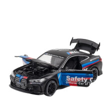 BMW M4 M8 Sports Car Model Alloy Miniature Model Finished Car Model (M4 Black) in 1:32 Scale