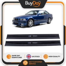 Black Door Sill Trim for BMW E46 Coupe M3 Style (1999-2006)