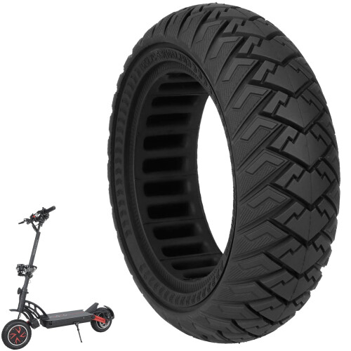 10 x 2.76.5 Solid Rubber Tyres for KuKirin G3/G2 Master/Dualtron 3 (Black)