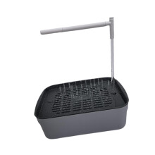 Bird shower for cockatiels and African grey parrots, black, L