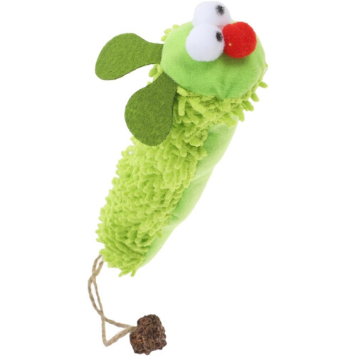 Catnip Crinkly Caterpillar Kicker – Interactive Plush Cat Toy