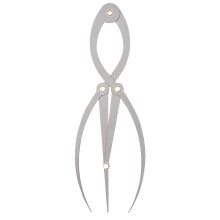 Golden Mean Vernier Calliper Golden Ratio Stainless Steel Eyebrow Ruler Art Work Golden Measuring Tool