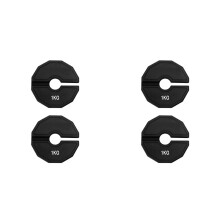 4 Szt. 1 Kg Gym Micro-Plates Hantle Frakcyjne Talerze Ciężarków Gumowe Talerze Ciężarków Frakcyjne Talerze Ciężarków Dodatek Zmień Czarny