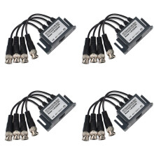 4X 4-Kanal-Video-Balun BNC UTP CAT5-Sender für CCTV/Überwachungskamera Trend 4-Wege-Koaxial-HD-Sender