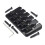 5 String Bass Bridge with Heavy Duty Design, Screws and Adjustable Saddle Heights (Black) 1